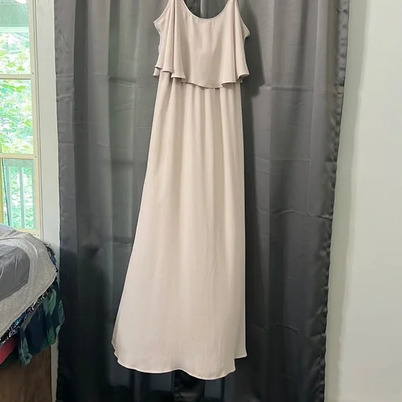 wore it once bridesmaid dresses Selling Azazie Bondi Dusty Blue bridesmaid dress. Worn once. Dress bag included! Fabric: Floral Burnout Make a offer!